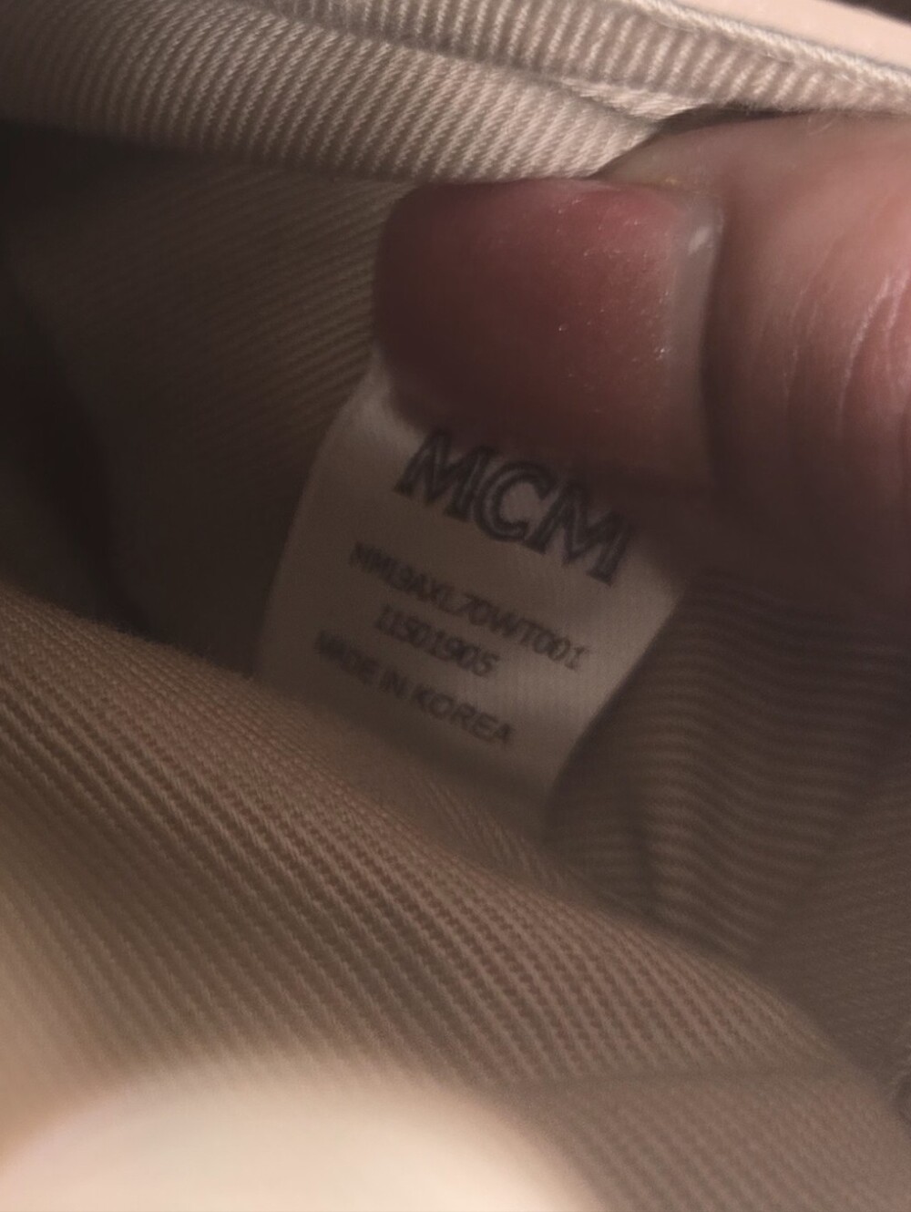 MCM Tan & White Crossbody Sling Bag - Picture 9 of 9